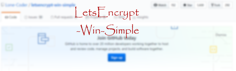LetsEncryptWinSimple