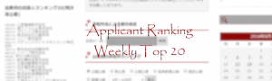 Applicant Weekly Ranking Top 20